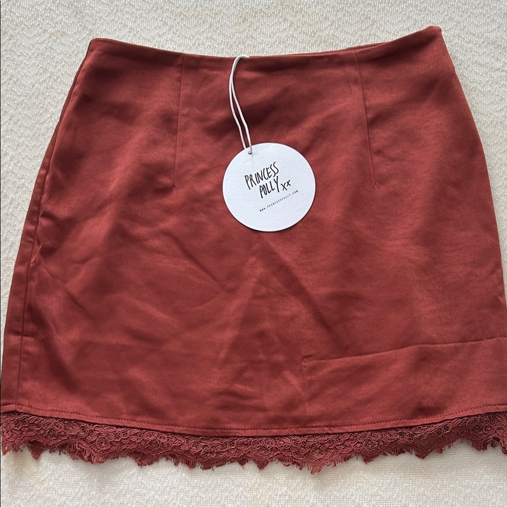 Princess Polly Terracotta Mini Skirt